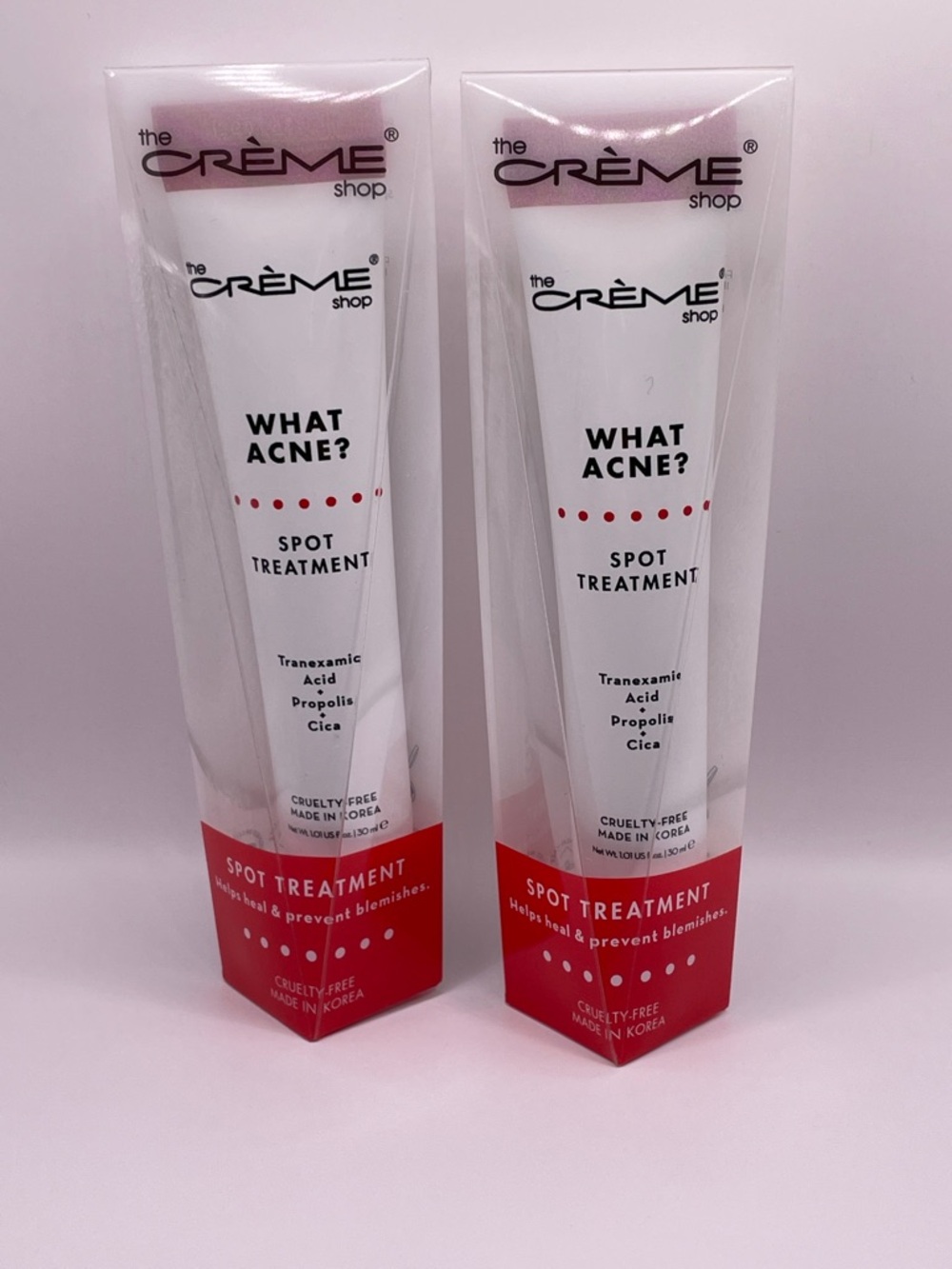 the CRÈME Shop What Acne? Spot Treatment — White & Red Acne Care